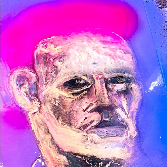 DAN ARNOLD Other - LORELEI | 11 x 17 | DANIEL ARNOLD Original Purple Spray Paint Artwork STL 2022